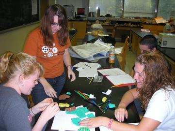 Undergraduate students in lab