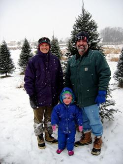Tom Hickson, Lisa Lamb, and Ayuna Lamb-Hickson