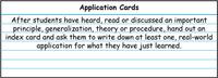 Diagram of an index card