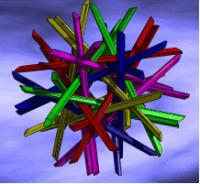 abstract picture of a structure made of straws