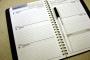 weekly desk planner, blank