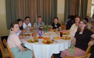 In the dining hall