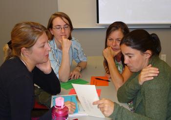 CP09 participants discuss moving their research to a PUI