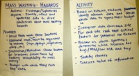 Mass wasting teaching activity idea poster 