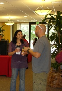 Participants talking during break at Career Prep 2010 Workshop