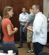 Participants getting to know one another at the 2012 Preparing for an Academic Career workshop