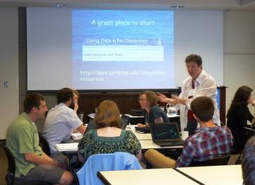 Using Data in the Classroom Session at Preparing for an Academic Career workshop 2012