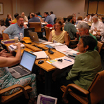 participants at CMU course design workshop