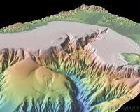 3D image of Montery Bay, CA