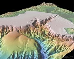 3D image of Montery Bay, CA