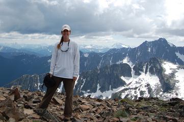 K. Surpless on Mt. Frosty, British Columbia