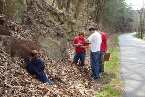 Students on a field trip, Virginia Valley and Ridge
