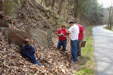 Students on a field trip, Virginia Valley and Ridge