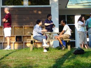 Picnic at the Keck environmental lab, Early Career WS, 2006