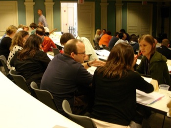 Early Career workshop participants during the interactive lecture presentation