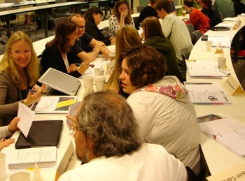 Early Career workshop participants during the interactive lecture presentation