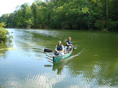 Canoeing Lake Matoaka, 2011 Early Career workshop