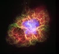 Hubble space telescope image of the Crab Nebula