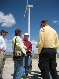 Energy field trip - Seven Mile Hill wind farm 7