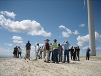 Wind farm field trip discussion