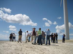 Wind farm field trip discussion