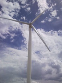 Wind turbine at Happy Jack 2