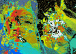 Mineral map of Cuprite Nevada courtesy USGS.