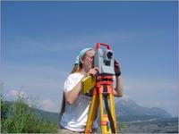Measuring ice movement on the Matanuska Glacier, AK