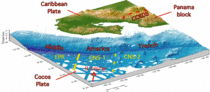 Detailed DEM of Nicoya Peninsula and Subducting Cocos Plate