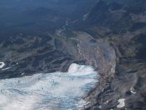 Easton Glacier trough, view down valley