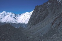 Fig. 3 Lateral moraine valley Pumari Chhish glacier