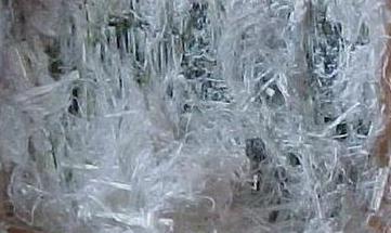 Asbestos fibers