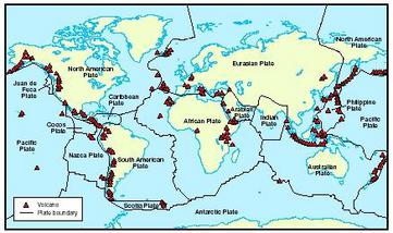 Location of Volcanoes
