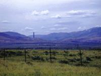 The smelter tower in Anaconda MT