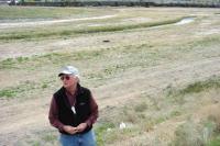 Bill Woessner points out  the remediated portion of SilverBow Creek