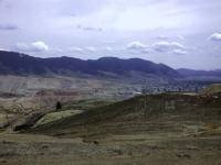 Panoramic view of mines with the City of Butte below.