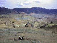 Overlook of Continental open pit mine and waste rock