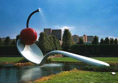Spoonbridge and Cherry Sculpture