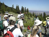 The Petrology workshop visits the Stillwater mine