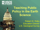 Title slide from Robert Ridky's talk