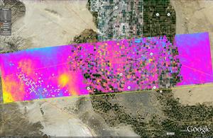 Surface deformation Baja Quake