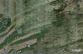 Valley and Ridge Province, PA, folds
