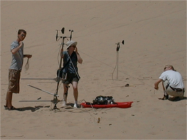 Students do field work