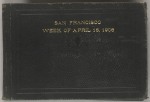 The cover of an earthquake photo album by Jack London