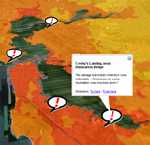 Thumbnail of Google Earth overlays illustrating the 1906 earthquake