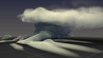 A thumb of a NCSA visualization of a tornado-forming supercell