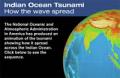 Tsunami visualization from the The Guardian