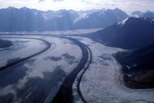 Valley glaciers and moraines, Yukon, Canada