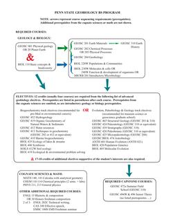 Penn State Geobiology curriculum