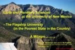 Screen cap from front page of Geissman presentation from departments session at AGU 05